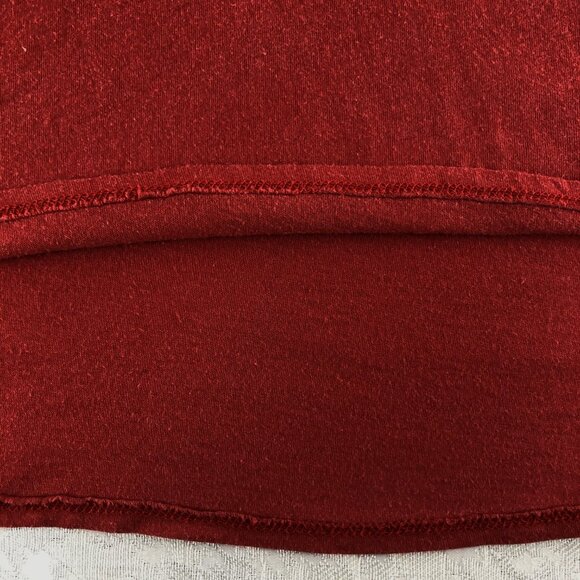 POPSUGAR Women's Red Cotton Blend Short Sleeve Tee Shirt Size M - Picture 7 of 9